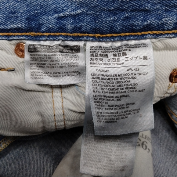 Levi's 501 '93 straight premium button fly big "E" denim jeans men's siz… - Picture 10 of 16